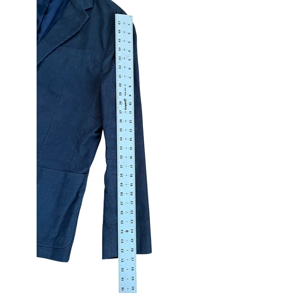 Banana Republic 42L Slim Fit Blue Corduroy Blazer‎ Jacket Men